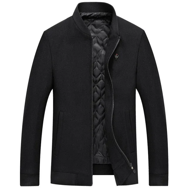 West Louis™ Brand Winter Fashion Wool Blend Jacket