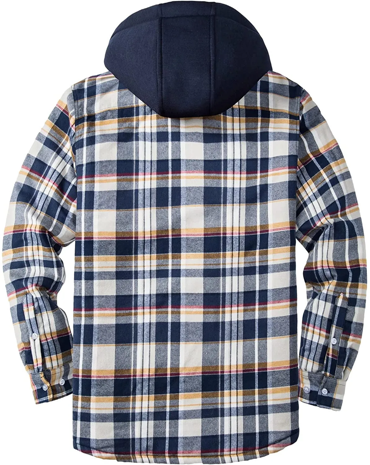 West Louis™ Flannel Shirt Jacket with Removable Hood