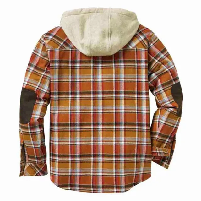 West Louis™ Fleece Warm Elbow Patch Cowboy Jacket