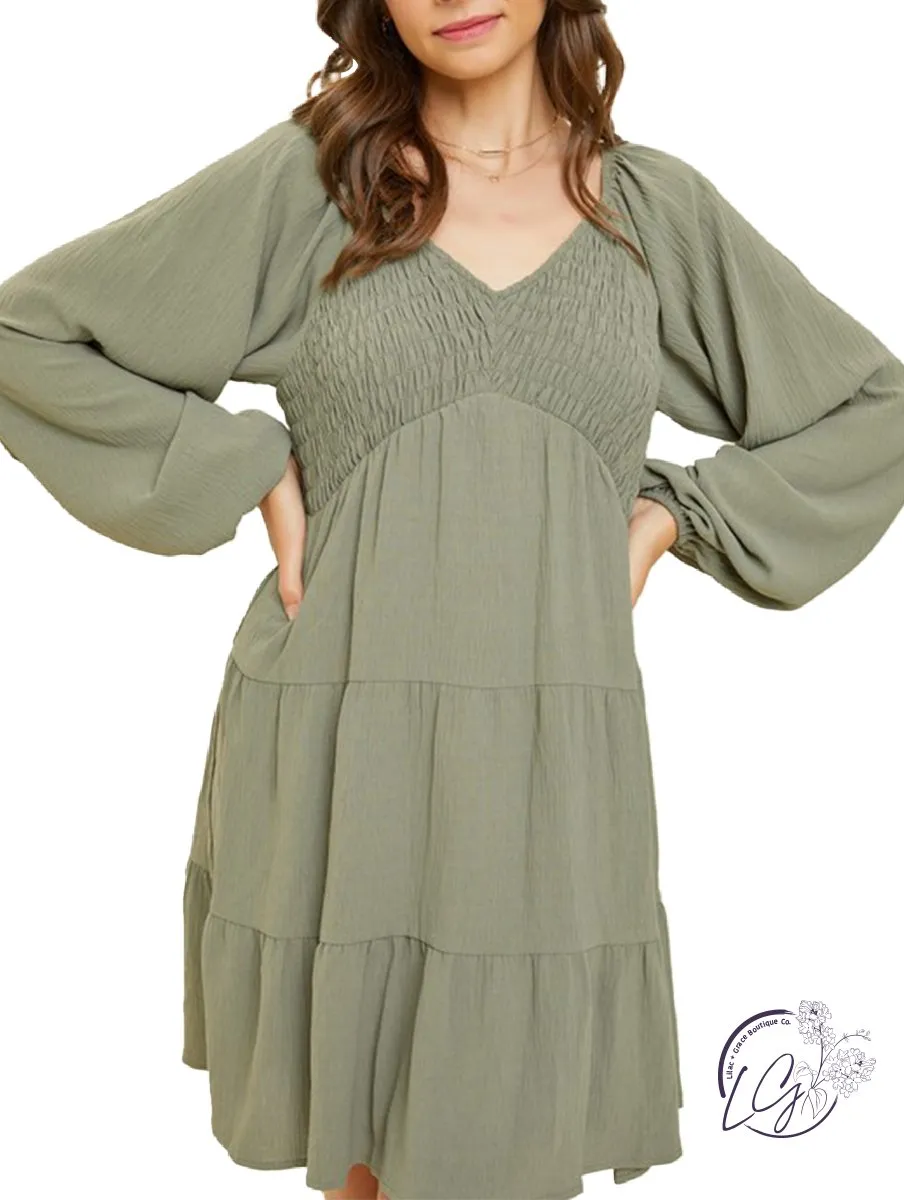 Whispering Willow Tiered Dress