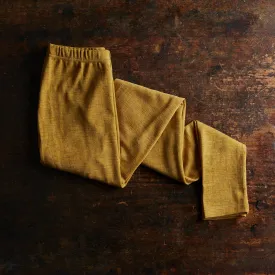 Womens Merino Wool Leggings - Saffron Melange