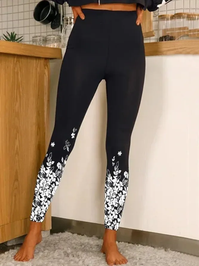 Women's Stretch High Waist Casual Printing Fashion Leggings