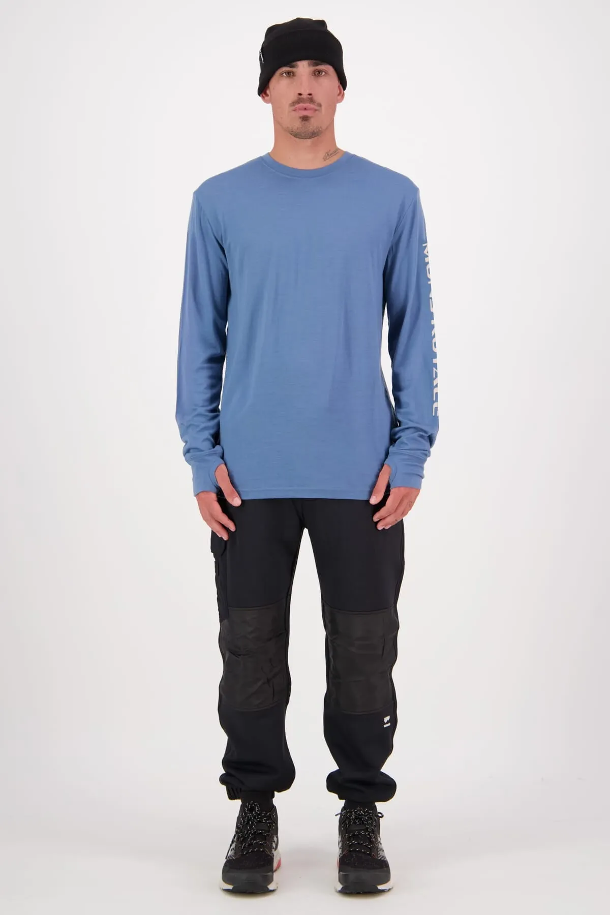 Yotei Merino Classic Long Sleeve - Blue Slate